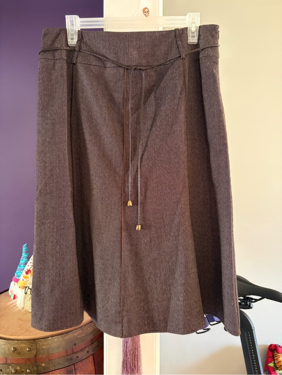 Laura Dresses & Skirts - Classic A-Line Drawstring Skirt in Dark Brown